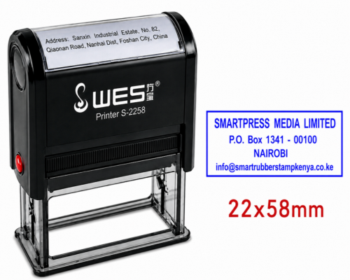 Custom Rubber Stamp-   WES-2258