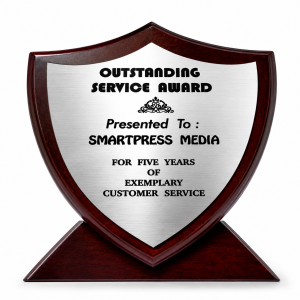 Corporate trophies-Wooden award plague