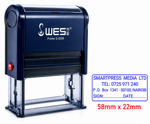 Custom Rubber Stamp-   WES-2258