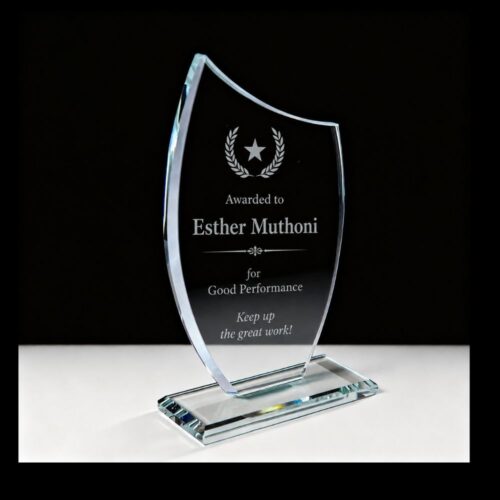 Elegant Glass Trophy-JGC 219