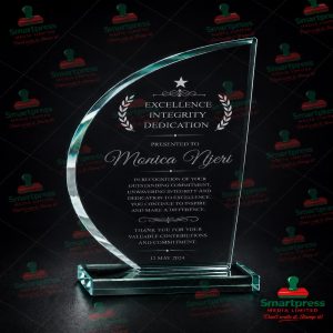 Glass plague Trophy SP22