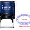 Self-inking Ova Date Stamp-WES-3555D