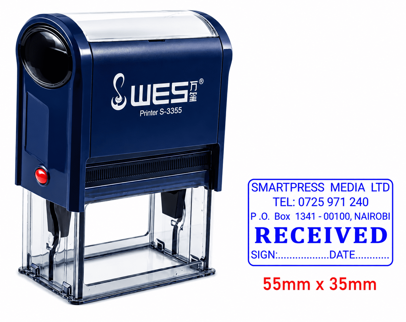 Rubber Stamp- SE3555 WES