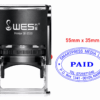 Self-Inking Stamp-WES Oval shape 3555