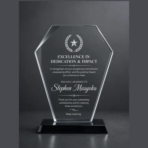 Glass trophy Kenya-JGC-97
